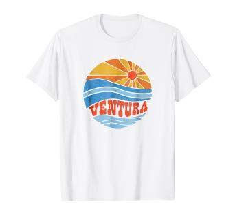 Hippie Retro Logo - Amazon.com: Retro Ventura California Hippie Beach Bum Surf Vintage ...