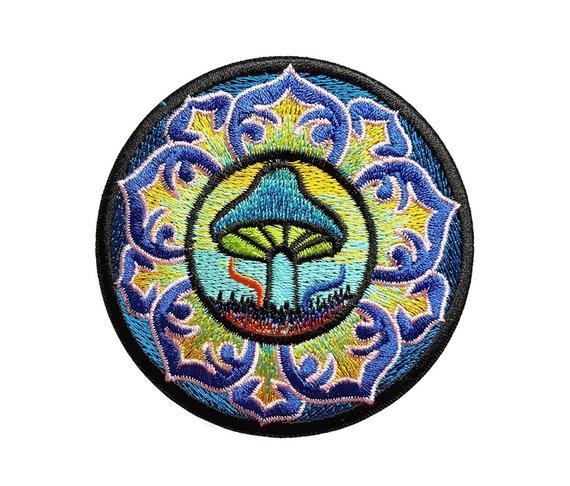 Hippie Retro Logo - Mushroom Psychedelic Boho Hippie Retro Love Peace Weed | Etsy