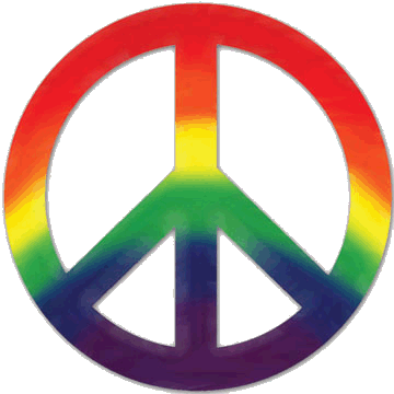 Hippie Retro Logo - Nuclear disarmament, peace sign history, and retro radical hippie ...