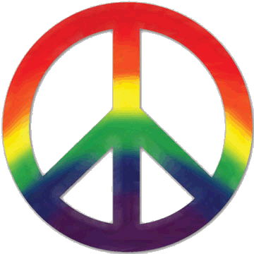 Hippie Retro Logo - Nuclear disarmament, peace sign history, and retro radical hippie
