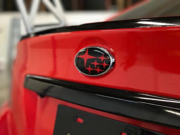 Subaru WRX Car Logo - 2015-2018 Subaru Wrx/Sti Emblem Overlay - RawVinylWorks