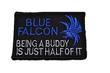 Camo Falcon Logo - Blue FalconBuddy Fer 2x3 Morale Patch: Home