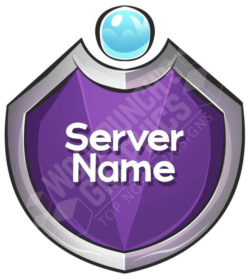 Purple Magic Logo - Magic Orb - Minecraft Logo Template – Woodpunch's Graphics Shop