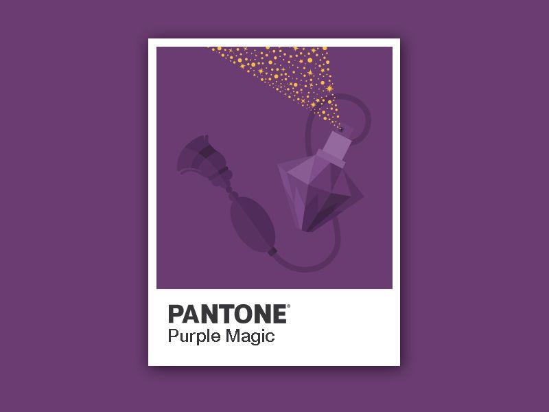 Purple Magic Logo - PANTONE OBJECTS – Purple Magic by HIRAL PATEL | Dribbble | Dribbble