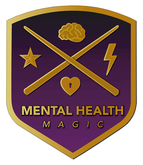 Purple Magic Logo - Motivational Tattoo Pin Badges | Mental Health Magic