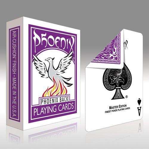 Purple Magic Logo - Phoenix Deck - Purple ($8.00) - Card-Shark - Vanishing Inc. Magic shop