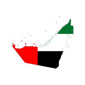 Emirates Logo - Flag map of the United Arab Emirates logo vector