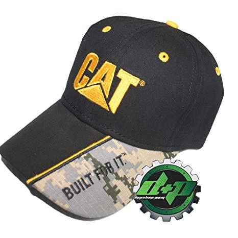 Cat Camo Logo - Amazon.com : CAT Logo Black Caterpillar Trucker hat camo Bill Truck