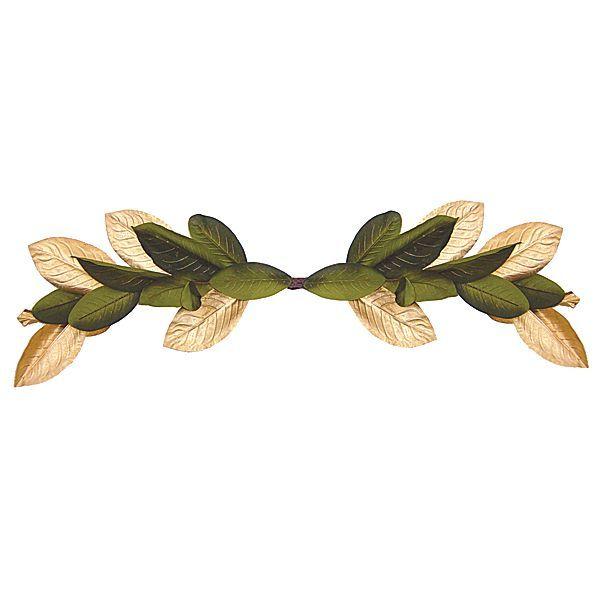 Gold Green Leaf Logo - Gold Green Magnolia Leaves Swag Leaves and Foliage