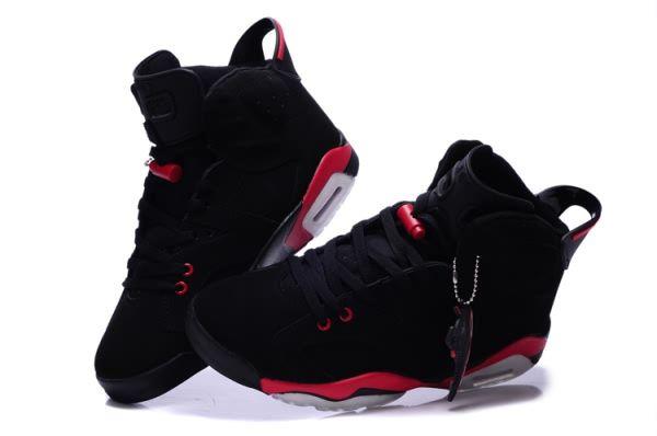Black N Red Jordan Logo - Men air jordan retro 6 - boutique shoes - black red,retro 11 jordans ...