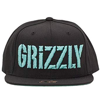 Grizzly Diamond Supply Co Logo - Grizzly Griptape Puff Bear Starter Snapback Cap Black/Blue Diamond ...