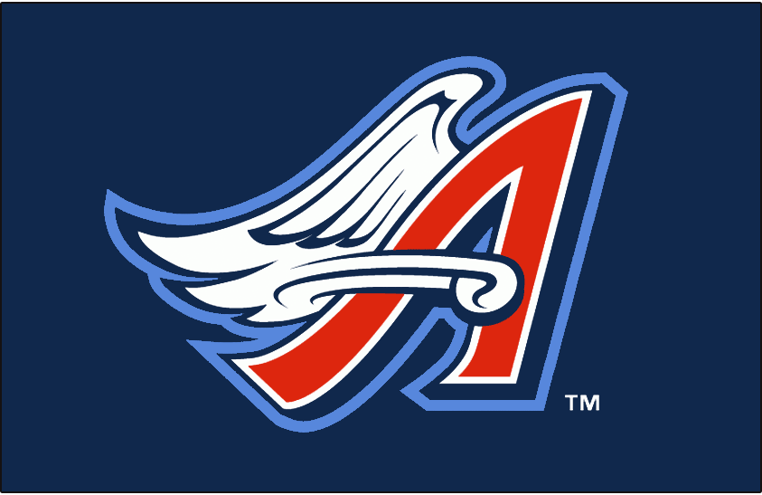 MLB Angels Logo - Anaheim Angels Cap Logo - American League (AL) - Chris Creamer's ...