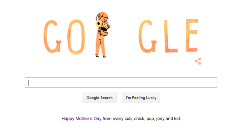 Every Google Logo - Mother's Day Google Logo Celebrates All Types Of Moms