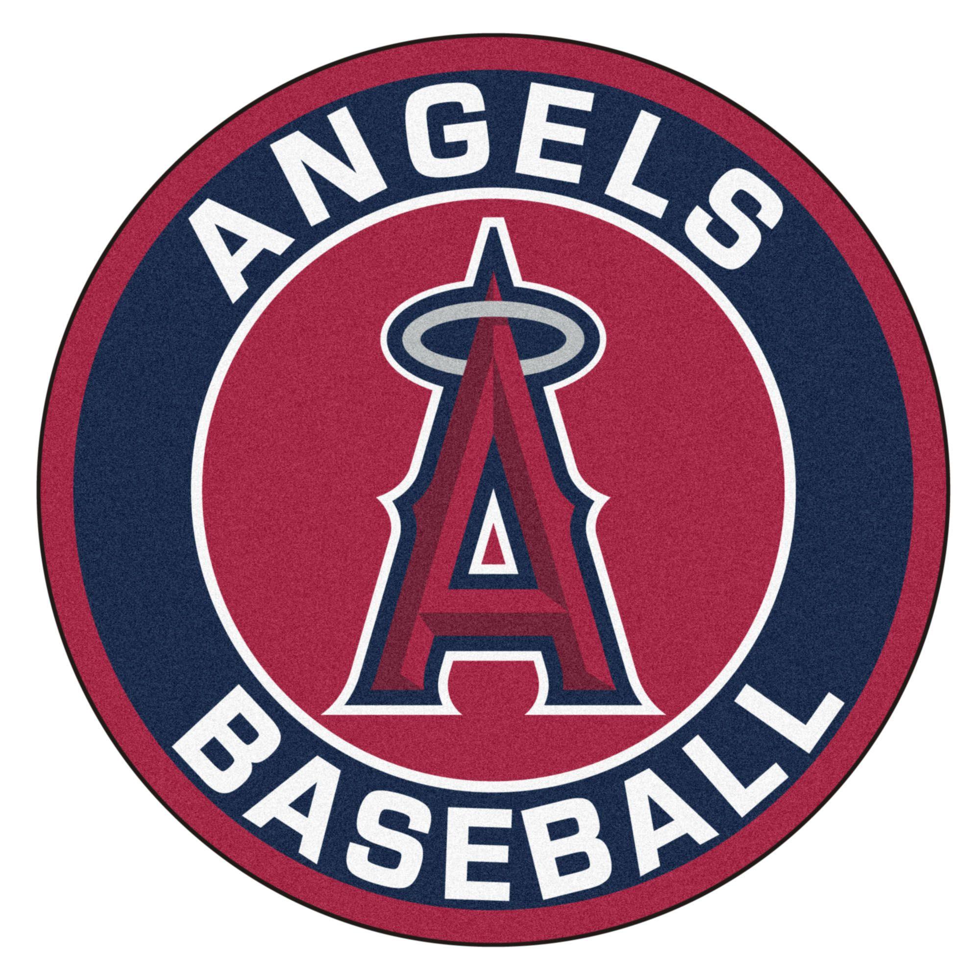 Angles Logo - Los Angeles Angels Roundel Area Rug – Nylon