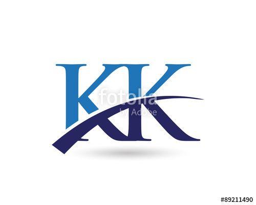 Kk Logo - KK Logo Letter Swoosh Stock Image And Royalty Free Vector Files
