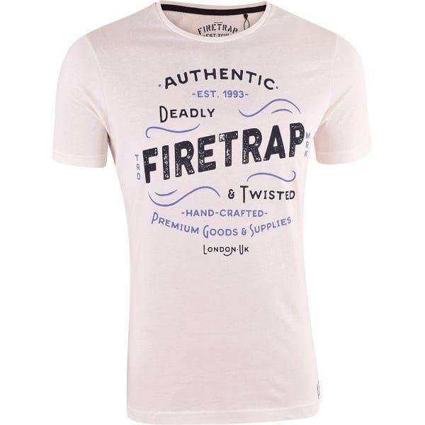 Firetrap Logo - Men's Designer Firetrap Logo Print Short Sleeved Shirt Top