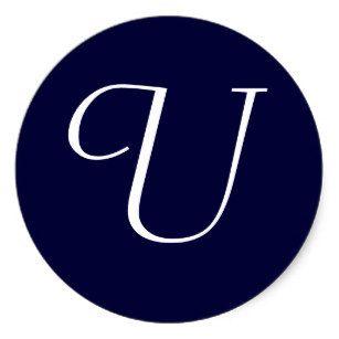 Blue White U Logo - Letter U Blue Gifts & Gift Ideas | Zazzle UK