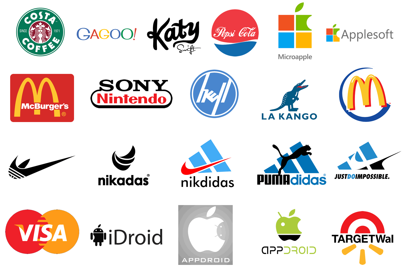 Famous Brand Logo - What if The Biggest Rival Brands Combined Logos