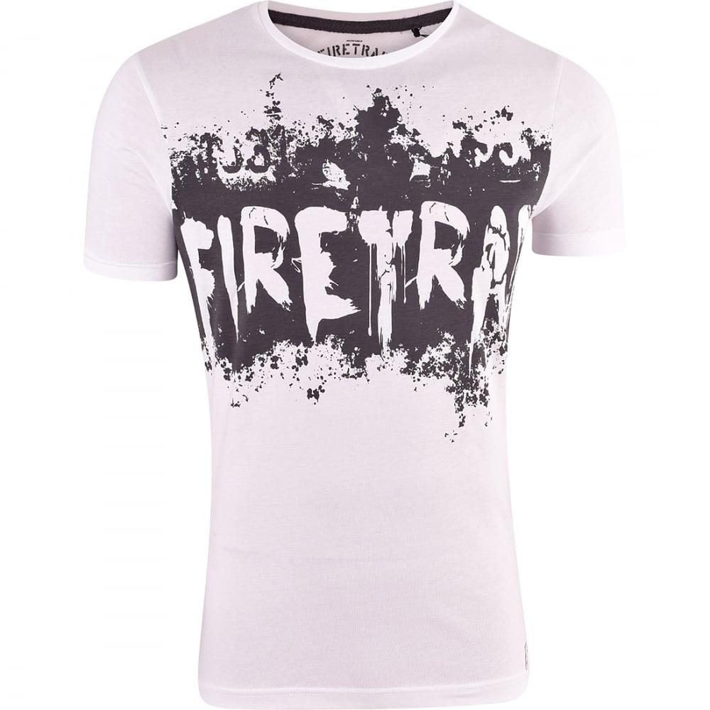 Firetrap Logo - Mens Firetrap Original Branded Graphic Logo T Shirt Top Short ...