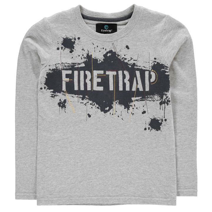 Firetrap Logo - Firetrap Long Sleeve T Shirts Junior Boys | T shirt