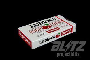 Red Box with White a Logo - SUPREME LUDEN'S THROAT DROPS FW18 2018 ACCESSORY WHITE RED BOX LOGO ...
