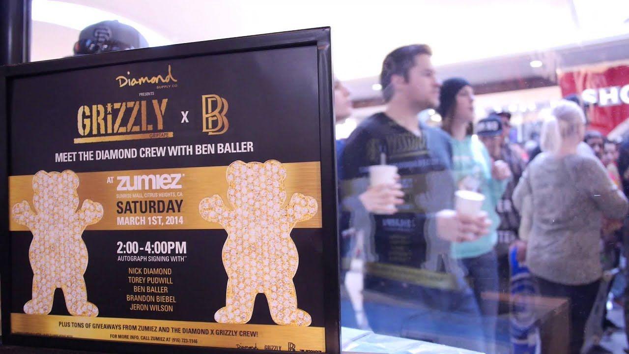 Grizzly Diamond Supply Co Logo - Diamond Supply Co with Grizzly Grip Tape and Ben Baller