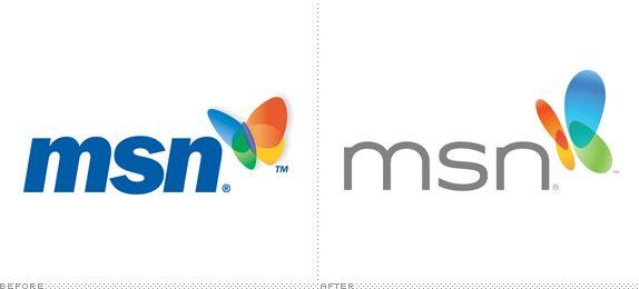 MSN New Logo - Brand New: New Butterfly not so Fly