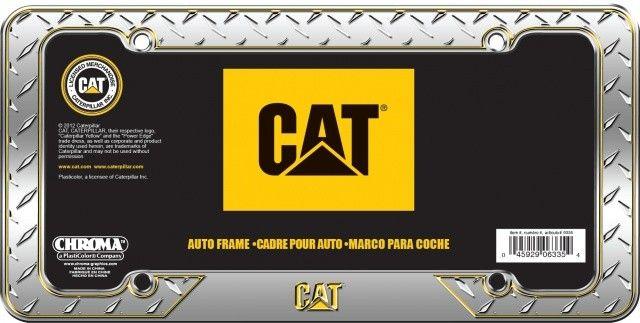 Cat Camo Logo - License plate tag Caterpillar CAT Logo Camo plate New Christmas