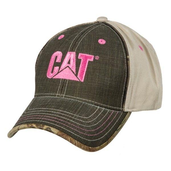 Cat Camo Logo - Grey/Stone with Camo Trim Pink Cat