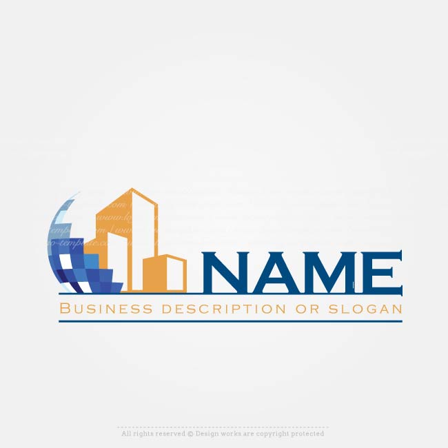 Create Company Logo - Create a Logo - Construction company logo template