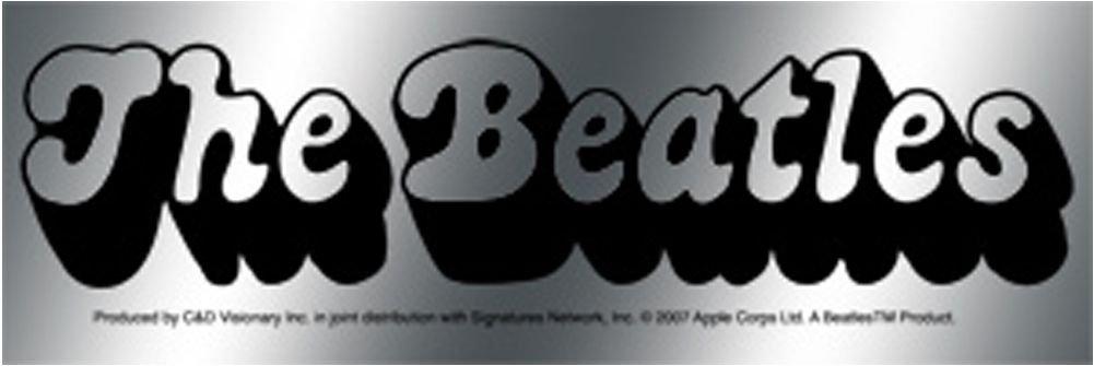 The Beatles Band Logo - The Beatles Chrome Band Logo Sticker