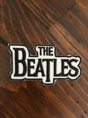 The Beatles Band Logo - THE BEATLES - Iron-On Patch Embroidered Classic Rock Music Band Logo ...