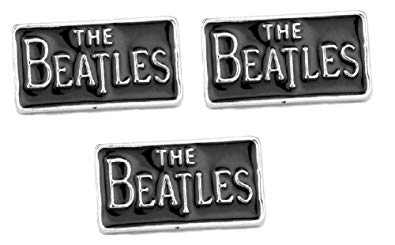 The Beatles Band Logo - The BEATLES Rock Band Logo Black Silver Metal Enamel Set