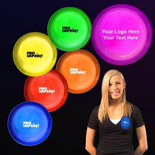 Blue Red Orange Round Logo - Inch Promotional Logo Glow Circle Badges: Available Colors: Green