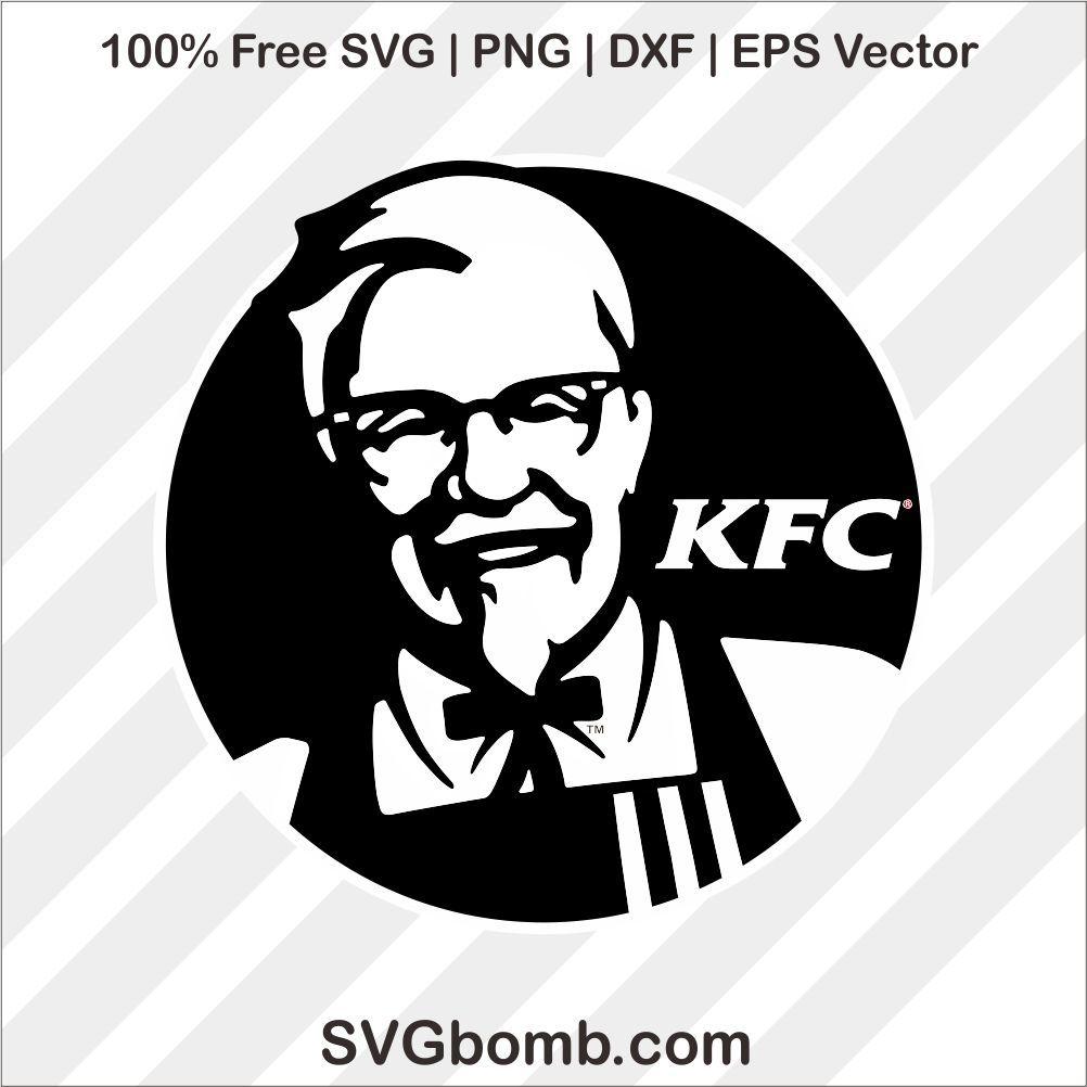 Black and KFC Logo - KFC Logo Black Silhouette | SVGbomb.com