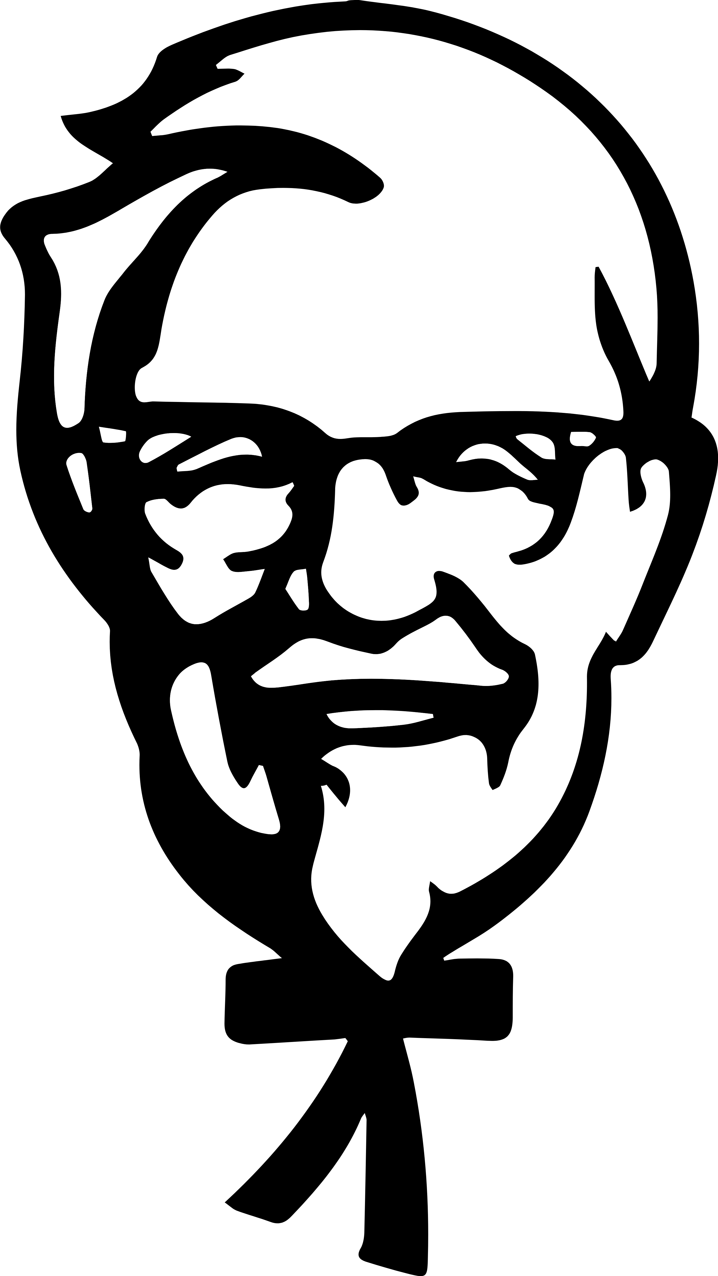 Black and KFC Logo - KFC