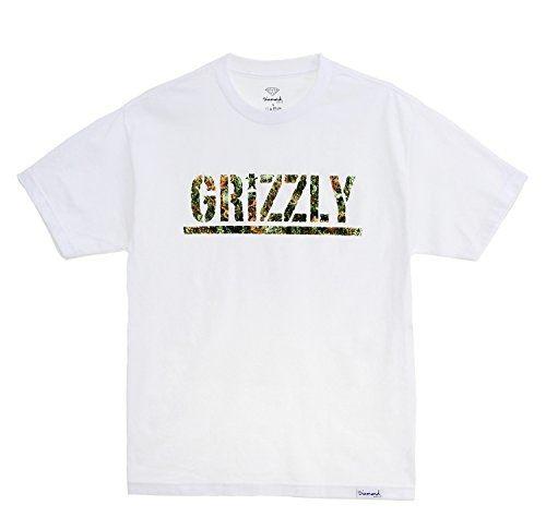 Grizzly Diamond Supply Co Logo - Diamond Supply Co X Grizzly Griptape Men's T Pud Kush Short Sleeve T