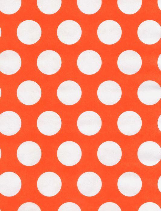 Orange White Dot Logo - White Dot on Orange Giftwrap Under Wraps