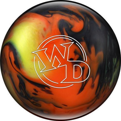 Orange White Dot Logo - Columbia White Dot Lava - black, orange yellow polyester bowling ball