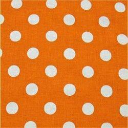Orange White Dot Logo - Windham Fabrics Orange White Polka Dot Quilting Apparel Fabric ...