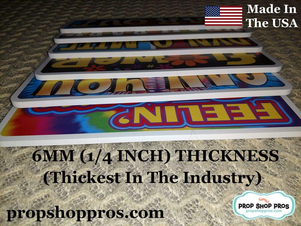 Hippie Signs and Logo - Hippie B STOCK Signs | 70's Signs | Photo Booth Props | Prop Signs