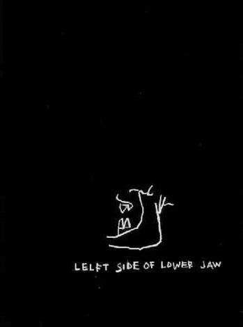 Jean Michel Basquiat Logo - Left side of lower jaw by Jean-Michel Basquiat on artnet