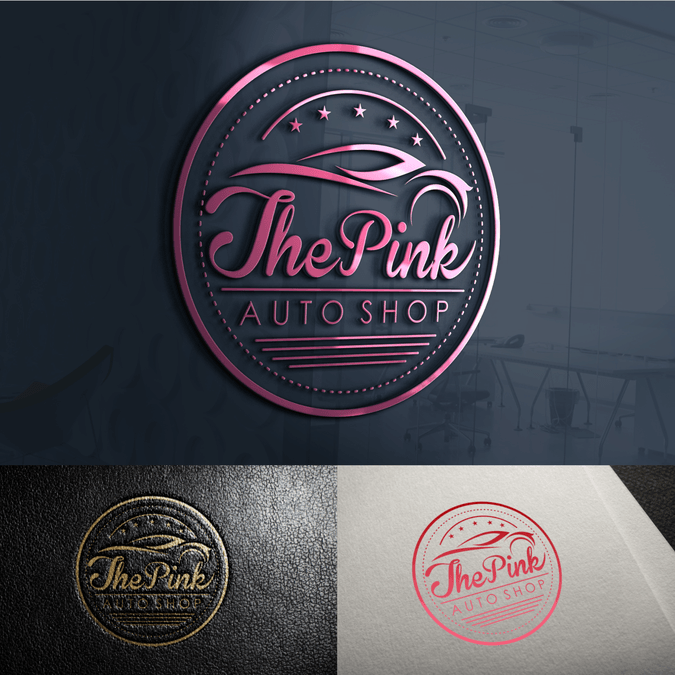 Pink Automotive Logo - Create a Chic Logo for Female Driven Auto Repair Shop