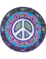 Hippie Signs and Logo - Cartoon Peace Sign. Novelty Iron on Signs Love Music Peace