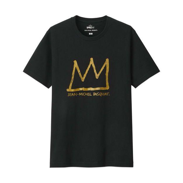 Jean Michel Basquiat Logo - UNIQLO Jean-Michel Basquiat Gold Crown T-Shirt | MoMA Design Store