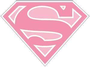 Pink Automotive Logo - Supergirl Comic Book Character Sticker Logo Pink