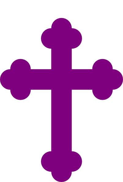 Purple White Cross Logo - Purple White Cross Clipart