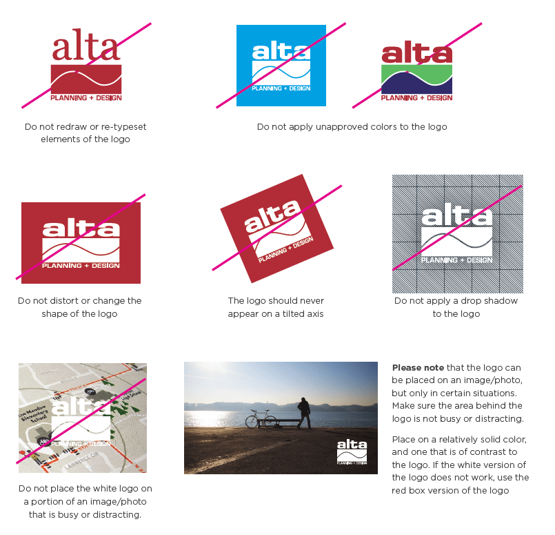 Red Box with White a Logo - Alta Logo Usage Guidelines