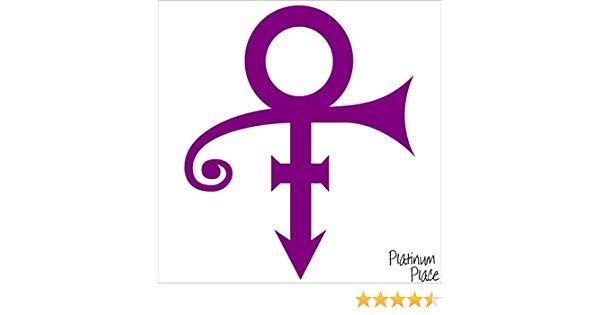 Purple White Cross Logo - Prince Symbol PURPLE Logo 152x128mm Sticker For Car, Van, Boat, Laptop