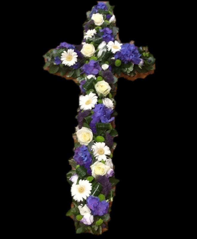 Purple White Cross Logo - Purple and White Cross | West Malling Flowers | West Malling, Kent